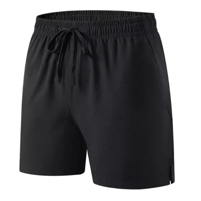 Drawstring Waist Plain Shorts