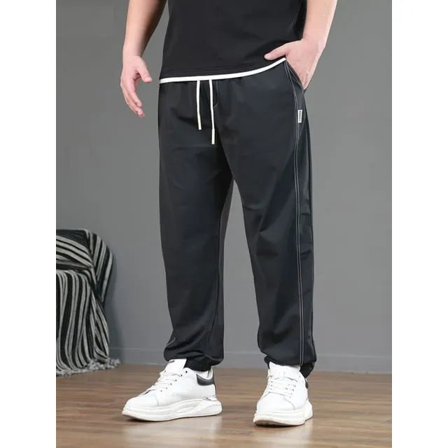 Drawstring Waist Tapered Jogger Pants