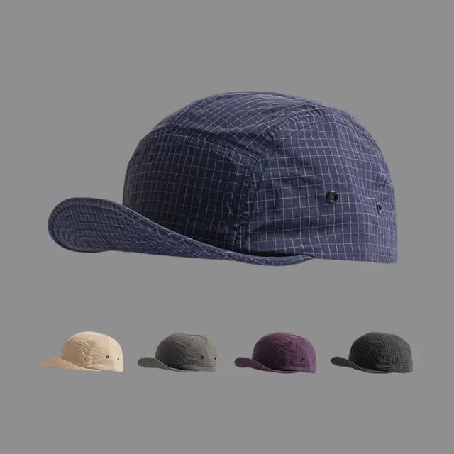 Plaid 5-panel Cap
