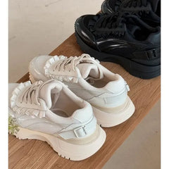 Ruffled Platform Sneakers