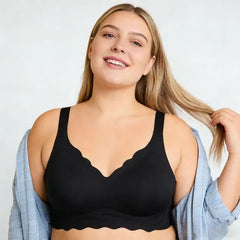 [90B - 110E] Plus Size Plain Seamless Wireless Bra