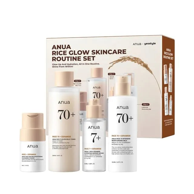 YesStyle Exclusive Rice Glow Skincare Routine Set
