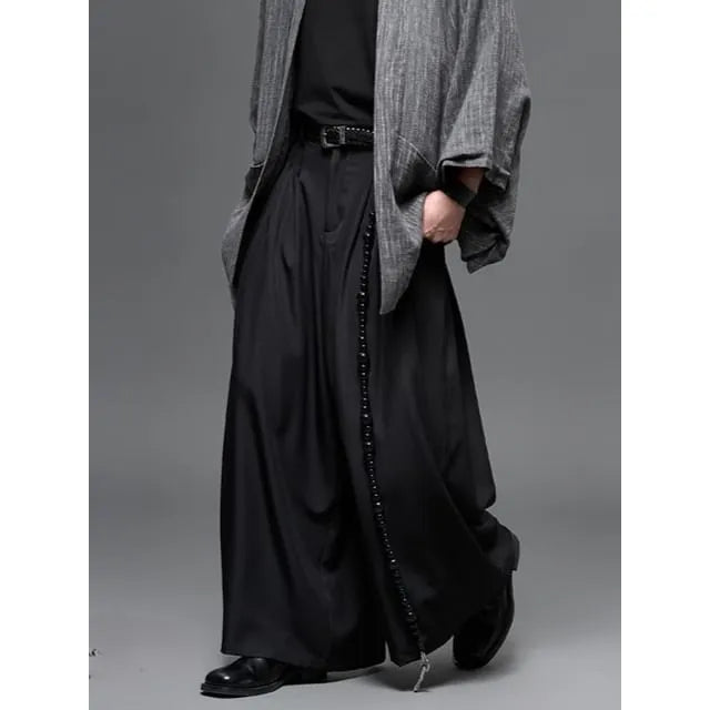 High Waist Plain Wide Leg Dress Pants