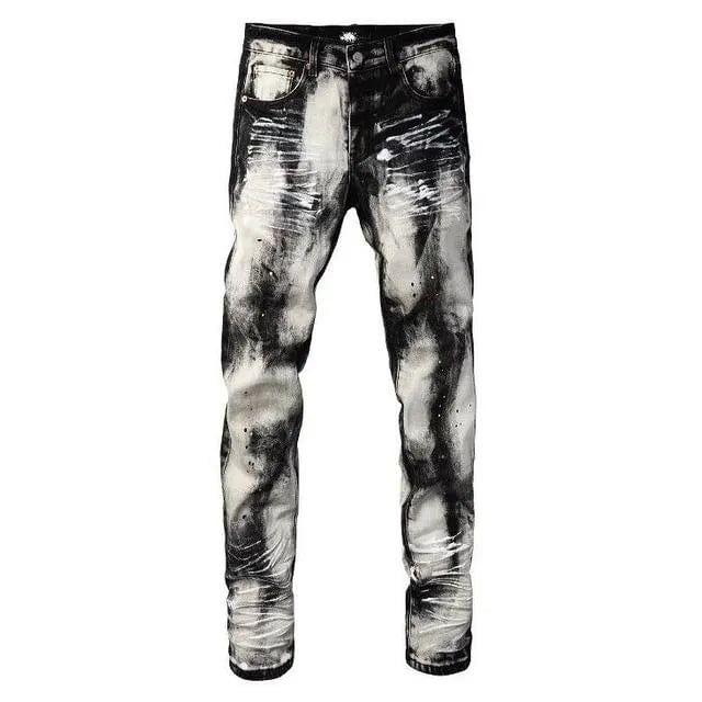 High Waist Washed Slim Fit Jeans