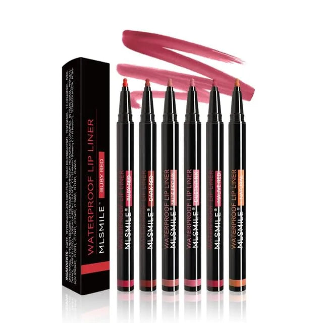 Waterproof Lip Liner - 6 Colors