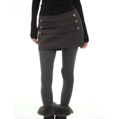 Low Waist Plain Mini Pencil Skirt