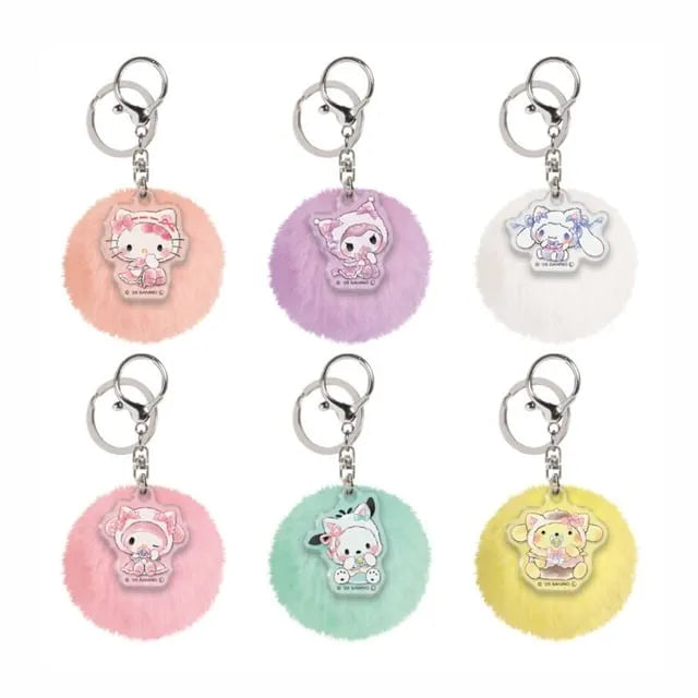 Sanrio Fur Ball Bag Charm Blind Box