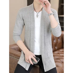 Plain Open Front Cardigan