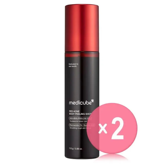 Red Acne Body Peeling Shot  2pcs Bundle Set