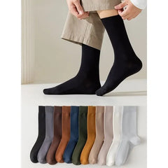 Set Of 4 Pairs: Plain Crew Socks