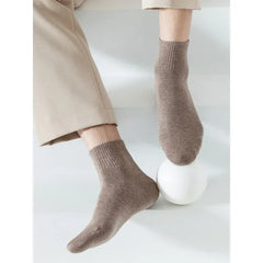 Set Of 2 Pairs: Plain Ankle Socks