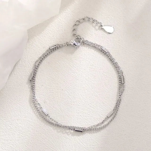 Layered Alloy Bracelet