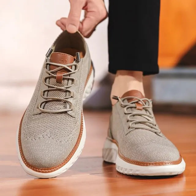 Knit Lace Up Sneakers