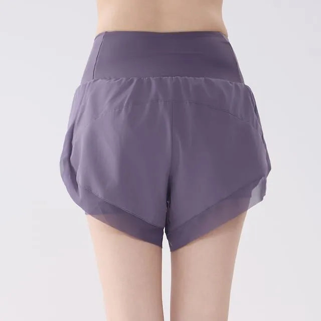 Elastic Waist Plain Sweatshorts