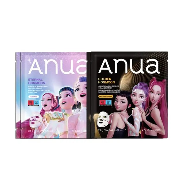 Bundle: Kpop Demon Hunters Vita Brightening Collagen Mask + Ceramide Barrier Collagen Mask