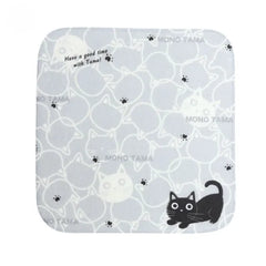 Cat Mono Tama Towel Handkerchief Face