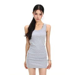 Plain Mini Tank Dress