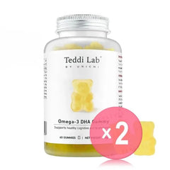 Teddi Lab Omega-3 DHA Gummy 2pcs Bundle Set