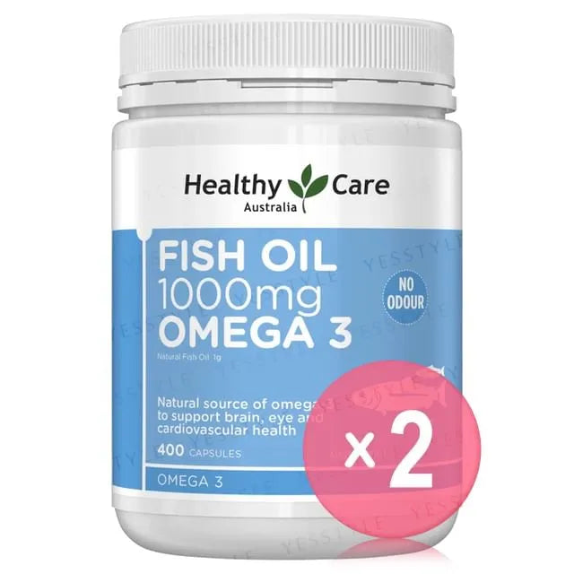 Fish Oil 1000mg Omega 3 2pcs Bundle Set
