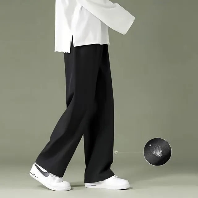 High Waist Baggy Straight Leg Pants / Jogger Pants