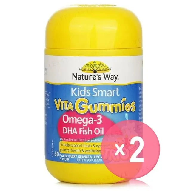 Kids Smart Vita Gummies Omega-3 DHA Fish Oil 2pcs Bundle Set