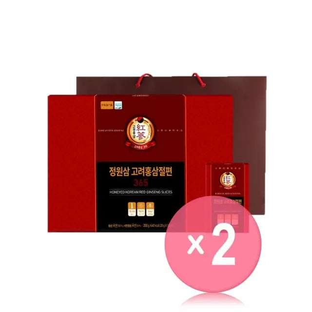 Honeyed Korean Red Ginseng Slices 2pcs Bundle Set