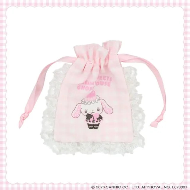 Sanrio Gingham Check Mini Drawstring Pouch Sugarbunnies Shirousa