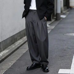 Pleated Relaxed Dress Pants