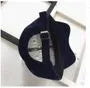 Ring Detail Velvet Baseball Cap