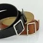 Square Buckle Faux Leather Belt