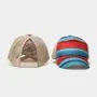 Mesh Panel Striped Baseball Cap