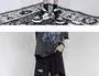 Mid Waist Cutout Wide Leg Denim Shorts