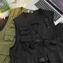 Plain Buckled Utility Vest