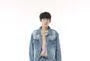 Collared Washed Button Denim Jacket / Mid Rise Flared Jeans