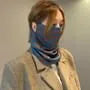 Striped Multi-Way Knit Scarf / Beanie