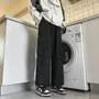 Mid Rise Plain Wide Leg Cargo Pants