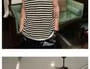 Scoop Neck Striped Perforated Sweater Vest