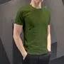 Short-Sleeve Crew Neck Plain T-Shirt