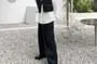 Crew Neck Plain Buckled Crop Vest