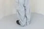 Drawstring Waist Plain Loose-Fit Cargo Pants
