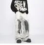 Mid Rise Washed Wide Leg Cargo Pants