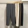 High Waist Plain Tapered Dress Pants