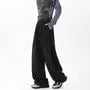 Drawstring Waist Plain Wide Leg Sweatpants