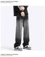 Mid Rise Washed Wide Leg Jeans