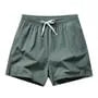 Drawstring Waist Plain Shorts