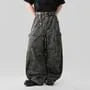 High Waist Camouflage Print Wide Leg Cargo Pants