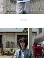 Stand Collar Striped Trim Washed Zip-Up Denim Jacket