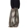 Mid Rise Washed Wide Leg Jeans