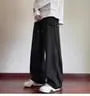 Drawstring Waist Plain Wide Leg Sweatpants