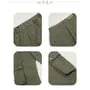 High Waist Washed Paneled Wide Leg Cargo Pants